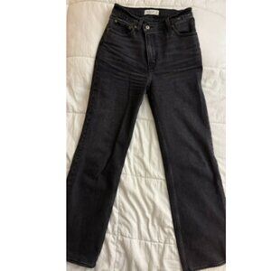 Cruve Love Abercrombie Crossover Waist Black Jeans